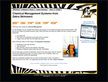 Tablet Screenshot of chemicalmanagement.zebraskimmers.com